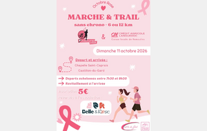 MARCHE ET/OU TRAIL OCTOBRE ROSE